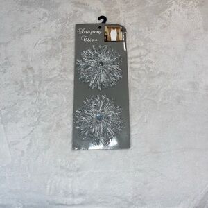 Silver Drapery Clips